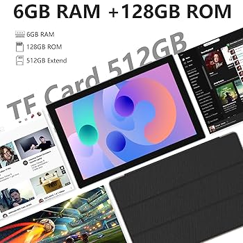 Amazon.com : COOPERS 10 inch Tablet, 128GB ROM, 6GB RAM, 1TB